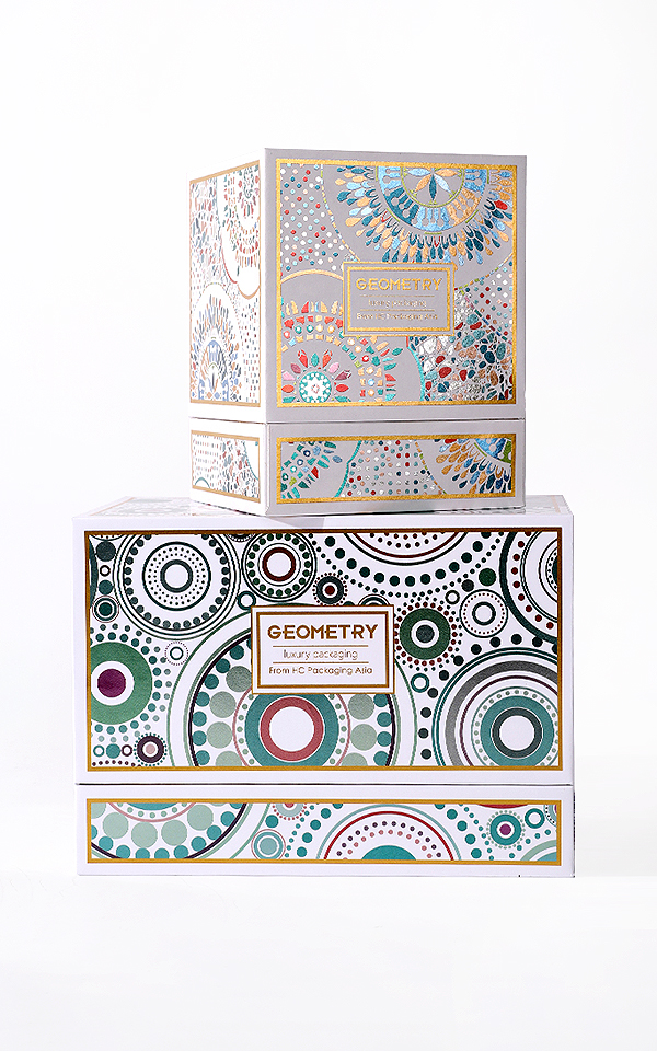 Luxury paper box with cold foil