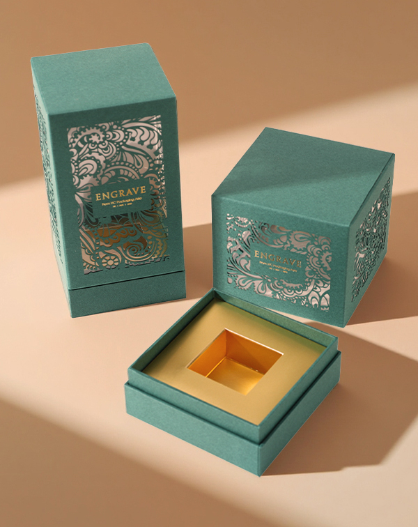 Custom Skincare Packaging with Intricate Laser-Cut Designs