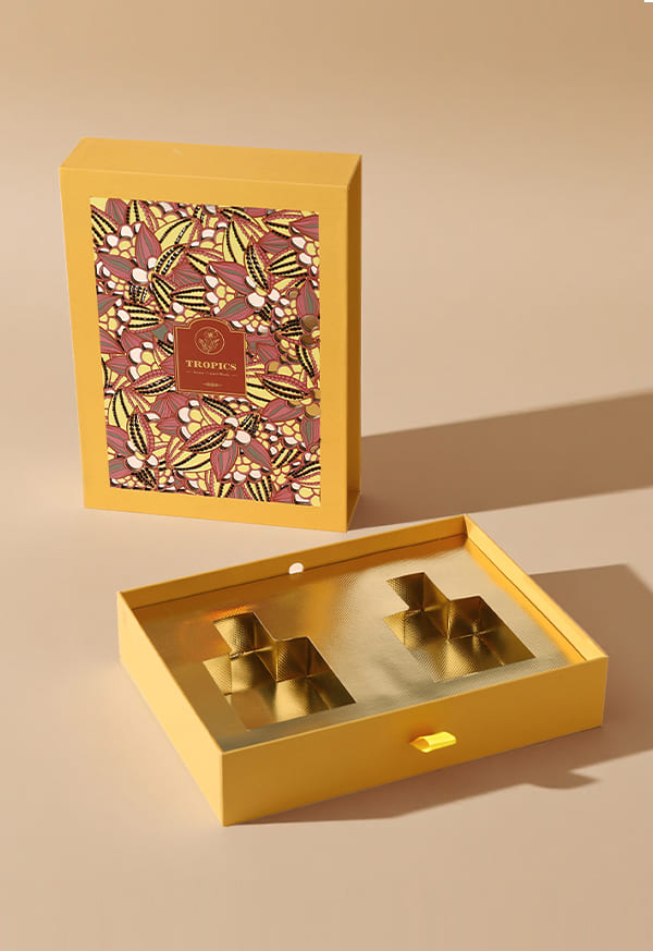 Luxury Cosmetic Boxes Tropical Collection Packaging 