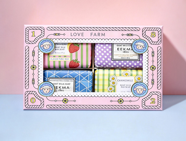 Exquisite Rigid Gift Box Packaging for Soap Collections