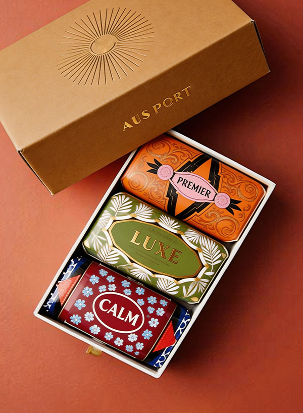 Premium Rigid Drawer & Lid-and-Base Soap Gift Box Set