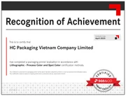 GMI print certification evidence