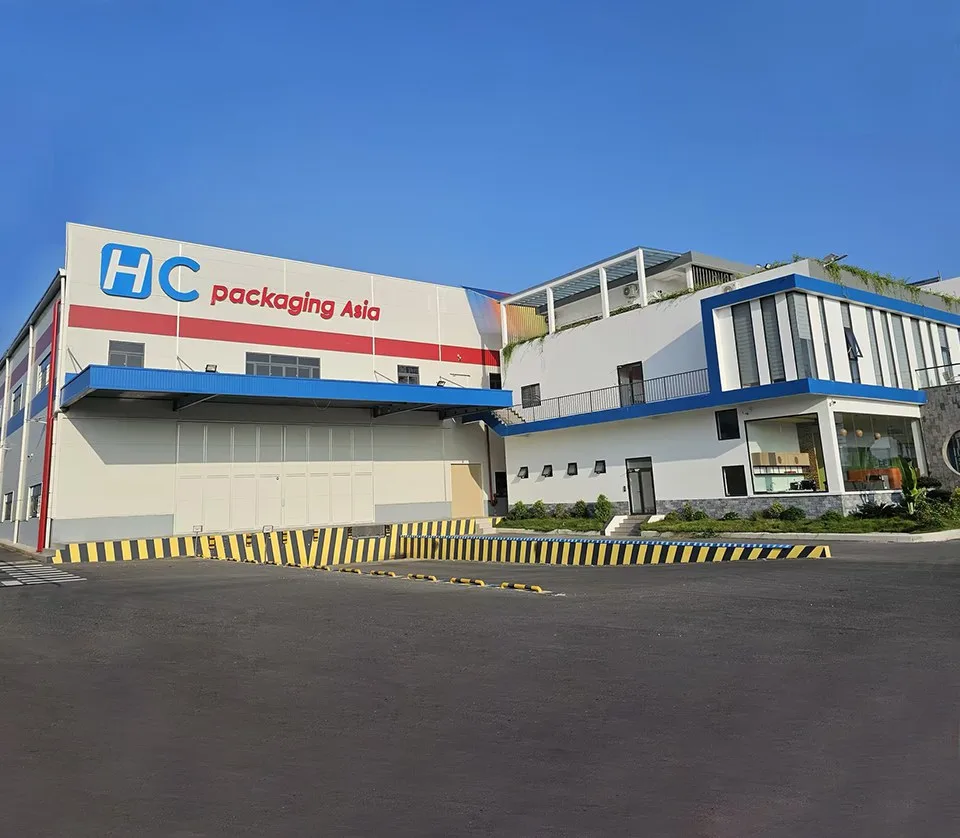 Exterior of the Vietnam affiliated molded pulp factory with HC Packaging signage