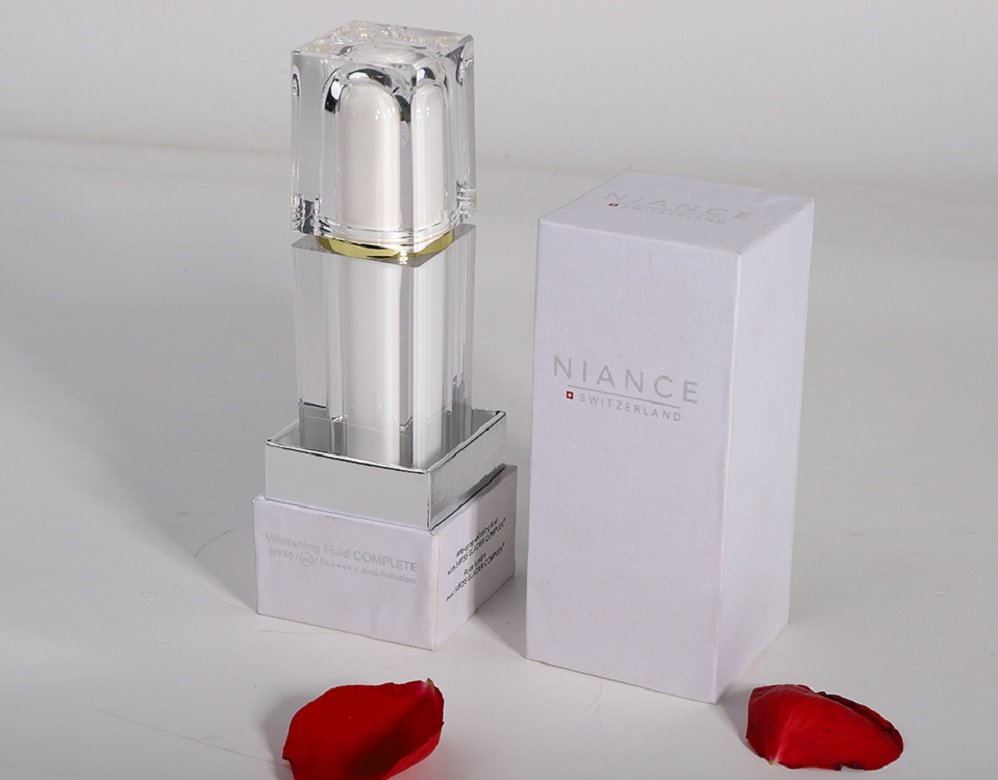 Pearl White Paper Cosmetic Packaging