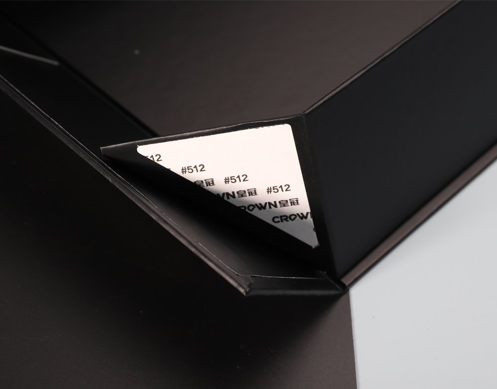 Black Folding Box with Magnetic Closure