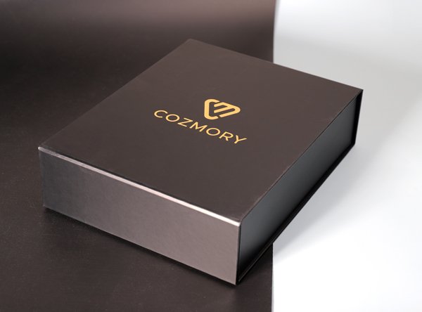 Black Folding Box with Magnetic Closure
