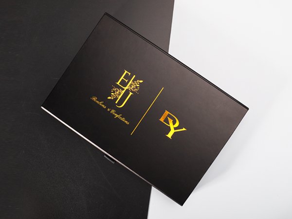 Black Magnetic Gift Folding Box