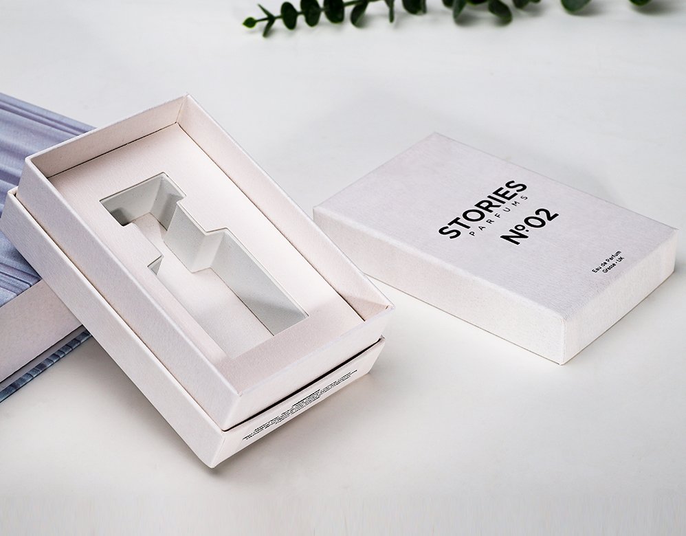 Natural White Perfume Box Packaging