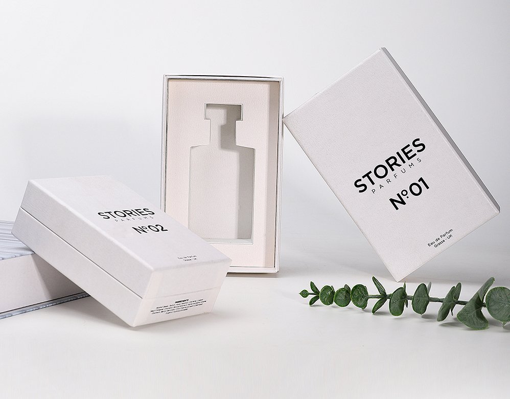Natural White Perfume Box Packaging