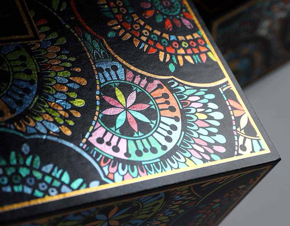 Luxury paper box with cold foil