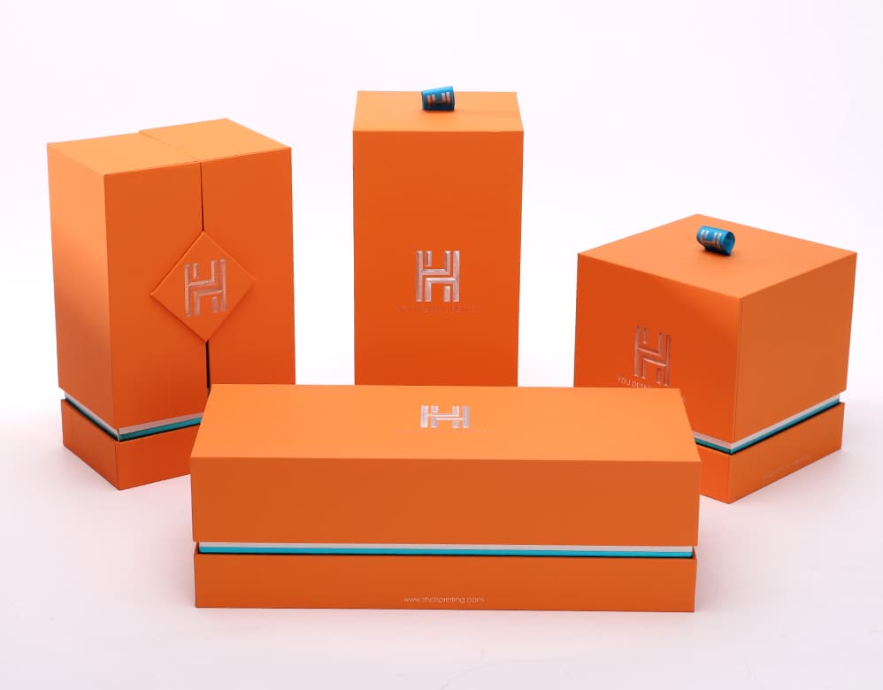 Tube paper box with deep embossing