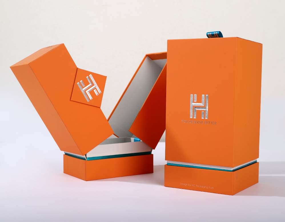 Tube paper box with deep embossing