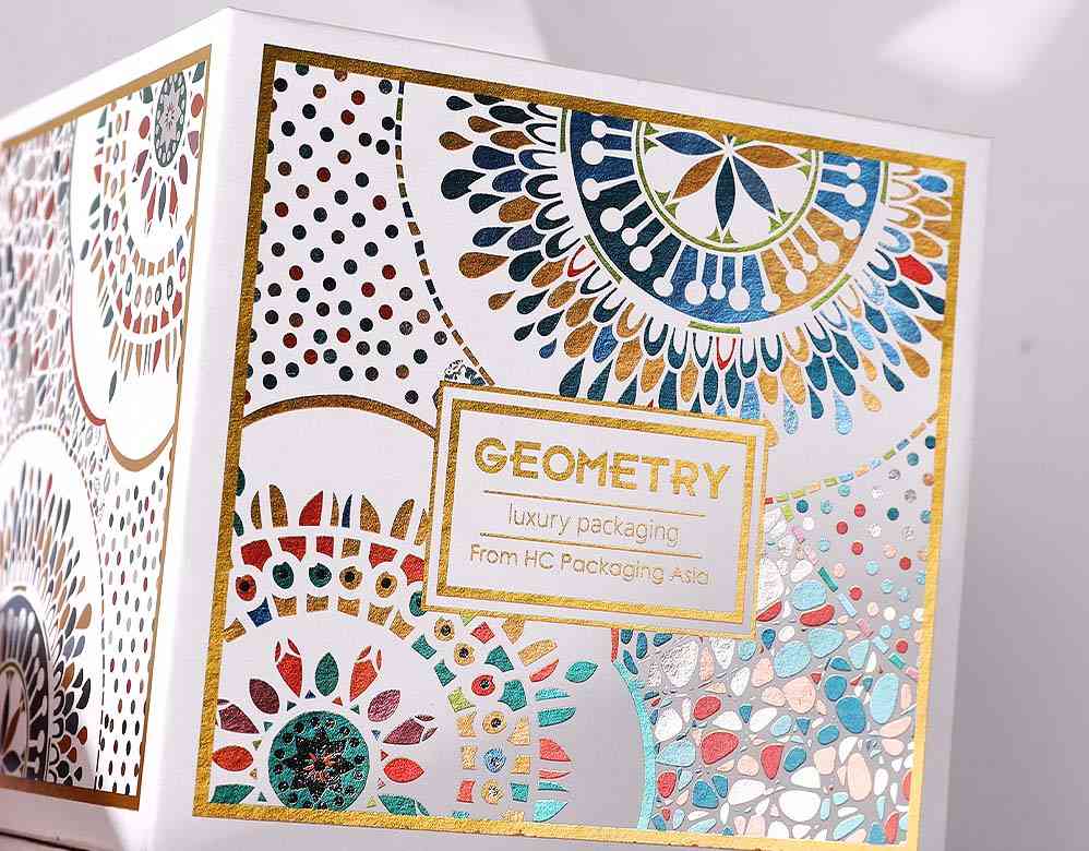 Luxury paper box with cold foil