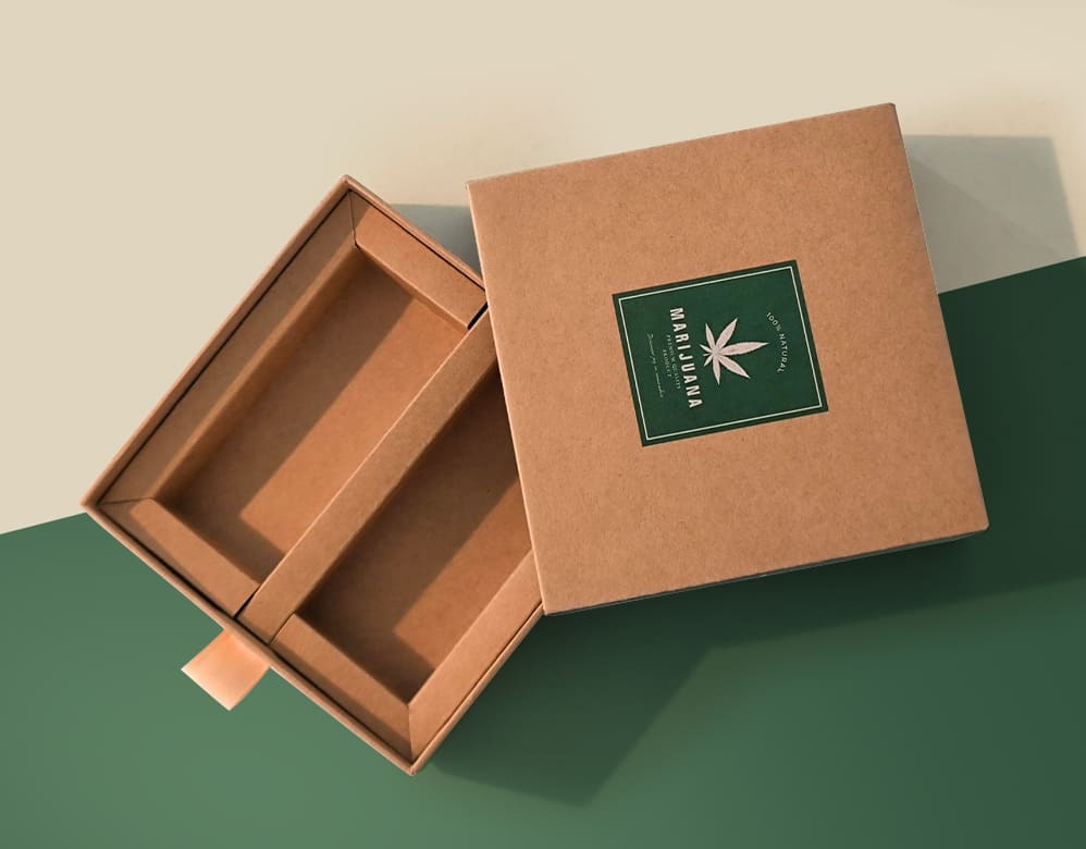 Cannabis Packaging – Eco-Friendly Kraft with UV Printing