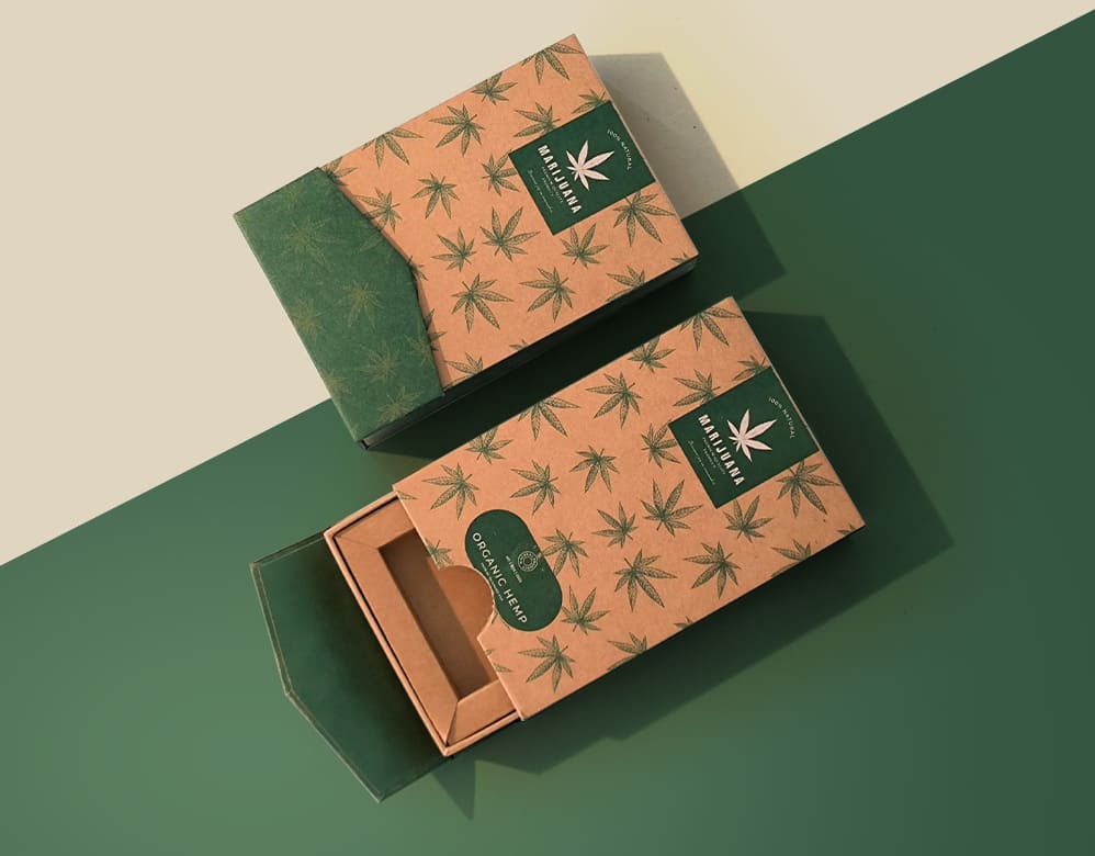 Cannabis Packaging – Eco-Friendly Kraft with UV Printing