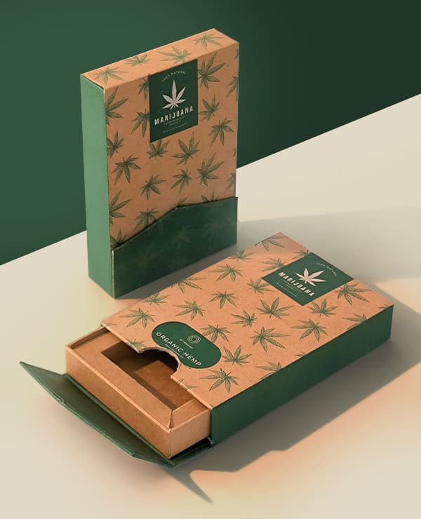 Cannabis Packaging – Eco-Friendly Kraft with UV Printing