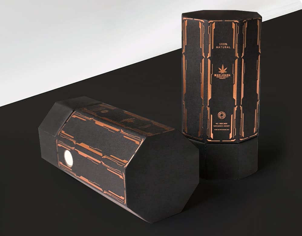Marijuana Packaging – Black Gold Series