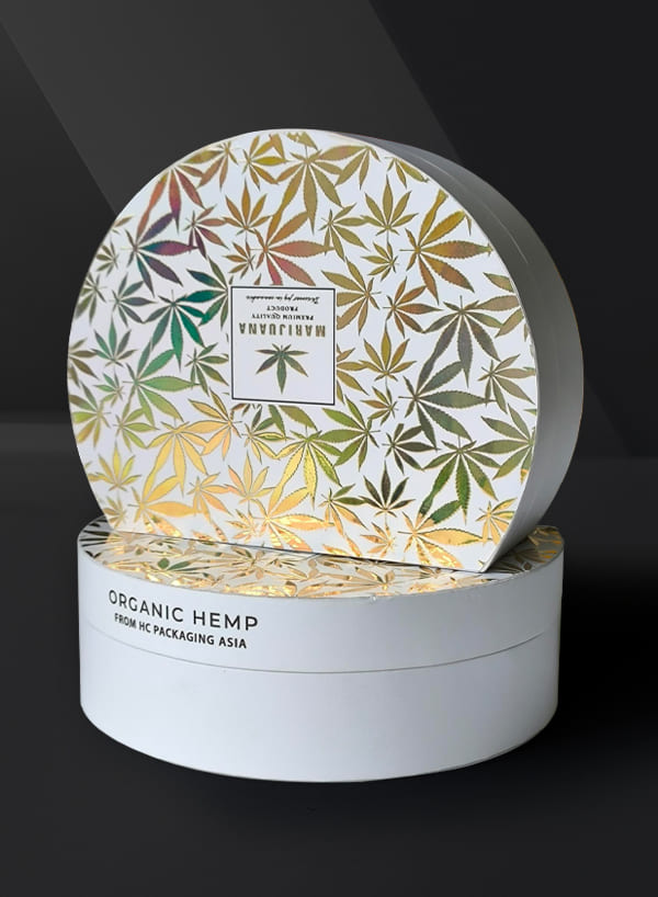 Child Resistant Cannabis Packaging – Luxury White Gold