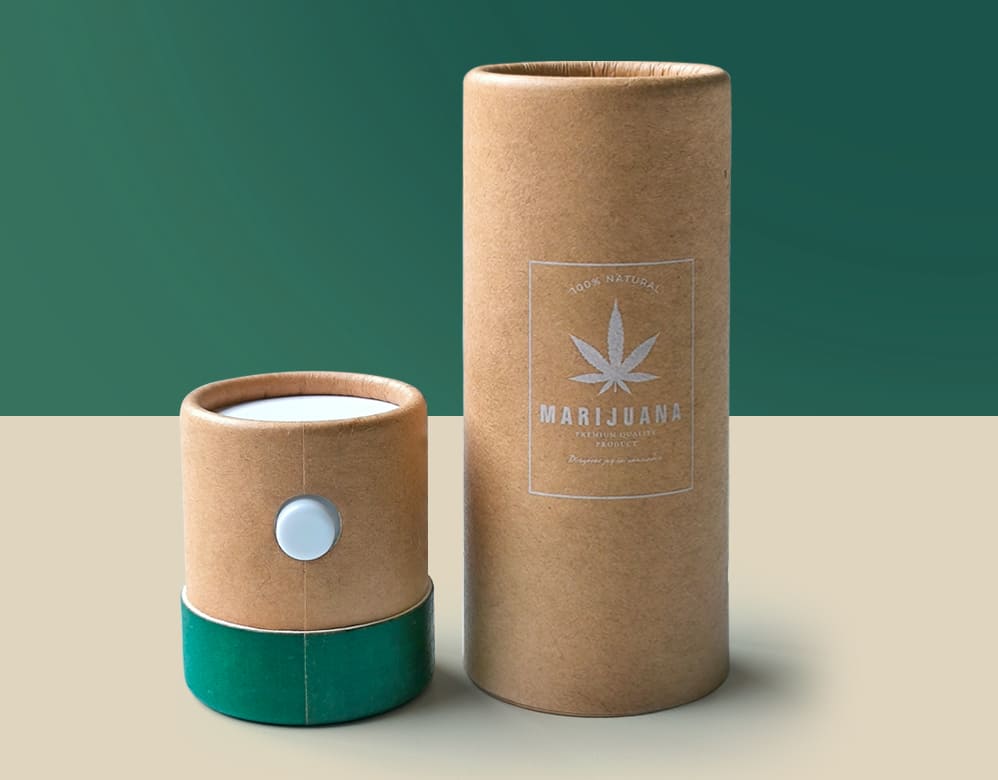 Child Resistant Cannabis Gummy Tube Box