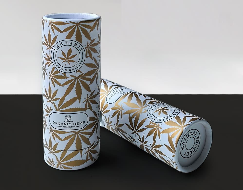 Child Resistant Cannabis Gummy Tube Box