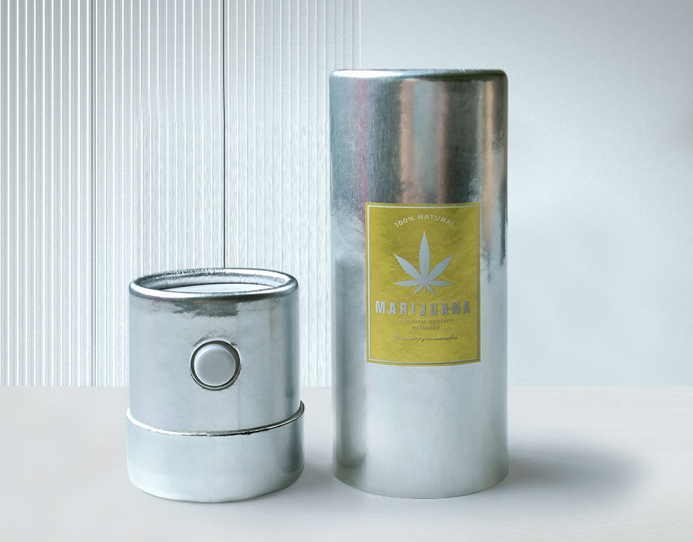 Child Resistant Cannabis Gummy Tube Box