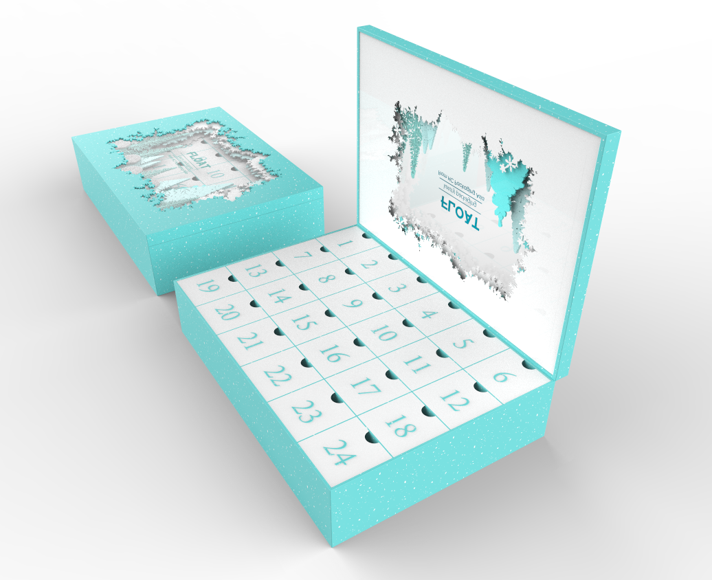 24 Christmas Calendar Box Packaging