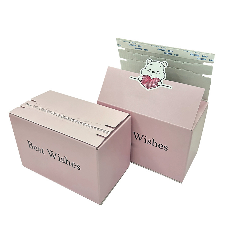 Tear-and-Go Corrugated Mailers Swift and Secure Packaging Toy cartoon tear box