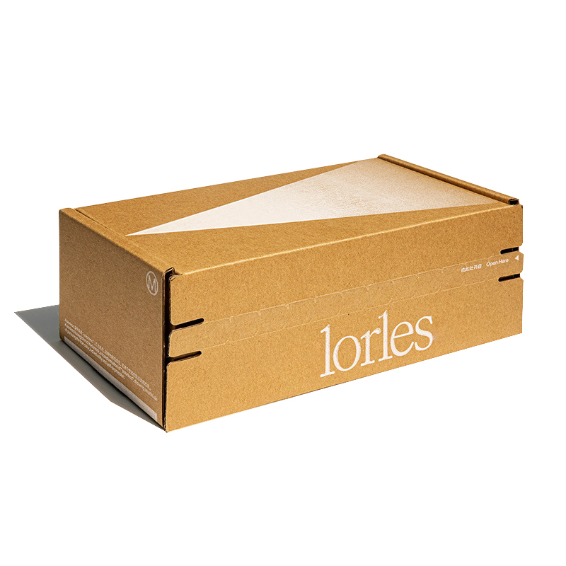 Foldable corrugated gift box Foldable mail shoe box