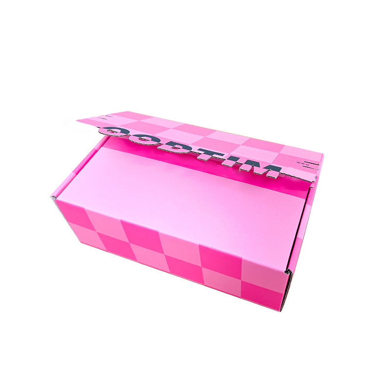 Colored custom corrugated Customized logo colored corrugated box packaging corrugated box