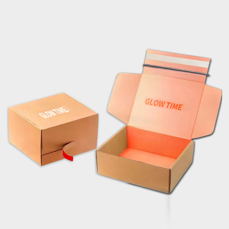 Customizable size corrugated packaging box