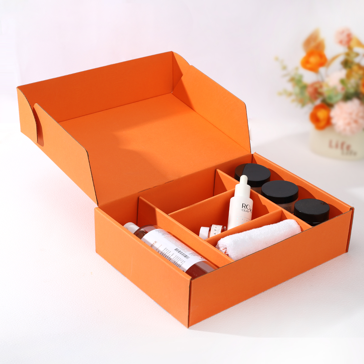 Innovative Design Corrugated Paper Gift Boxes Unique Skincare Packaging Box