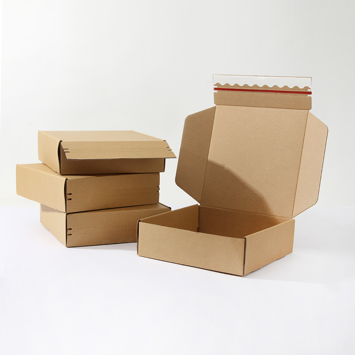 Pull-to-Open Corrugated Cartons, Simplified Unpacking Process
