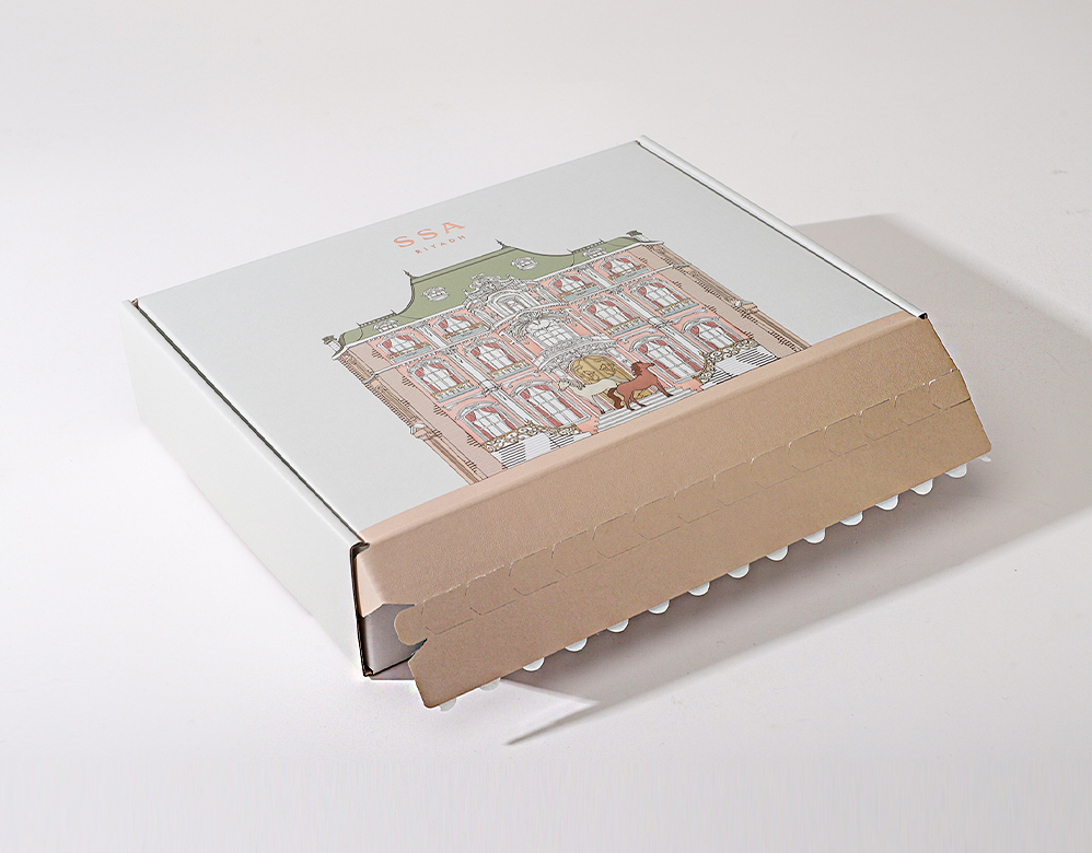 Perfume tearable mail packaging box