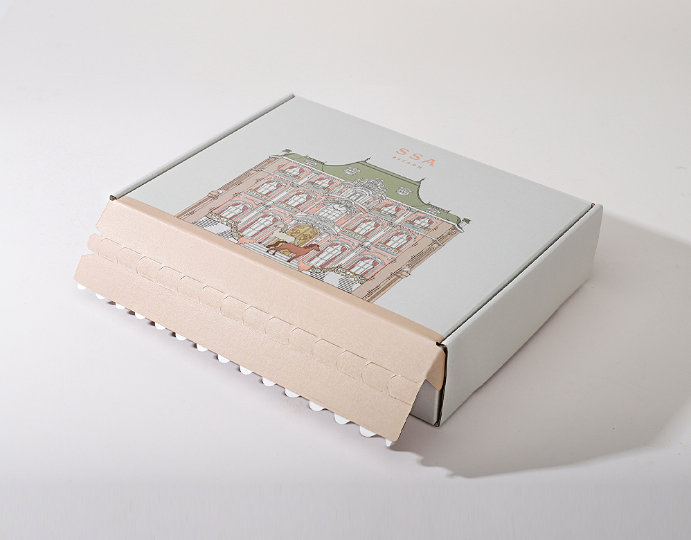 Perfume tearable mail packaging box