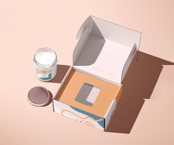 Luxury corrugated paper packaging boxes for Candle box