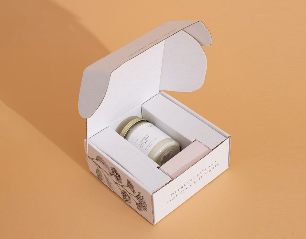 Luxury corrugated paper packaging boxes for Candle box