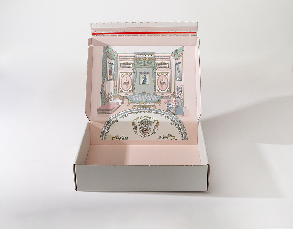 Perfume tearable mail packaging box