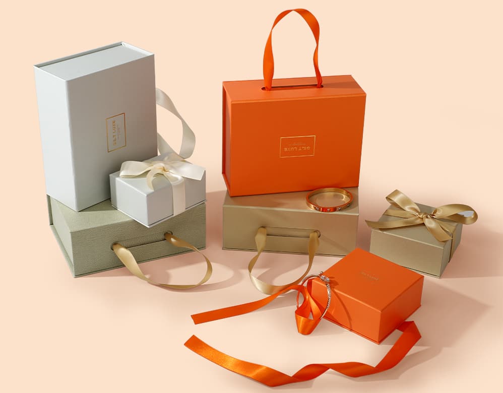 Premium Jewelry Gift Boxes & Pouches | Complete Sets