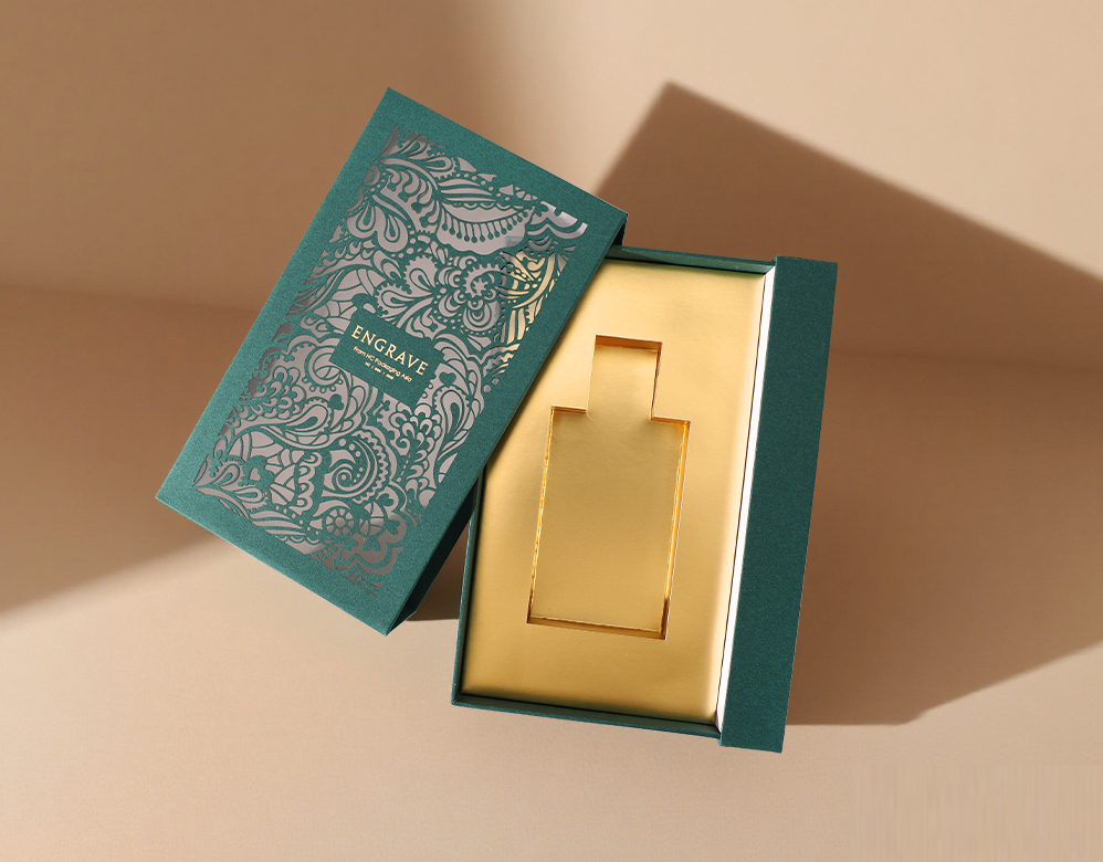 Custom Skincare Packaging with Intricate Laser-Cut Designs