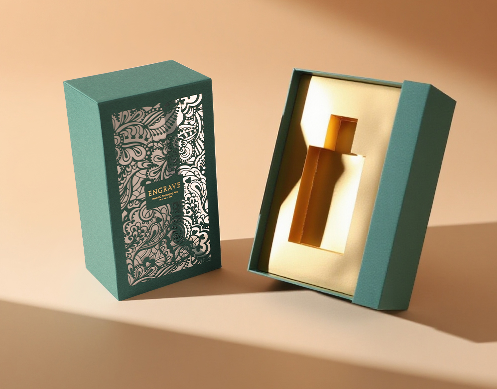 Custom Skincare Packaging with Intricate Laser-Cut Designs
