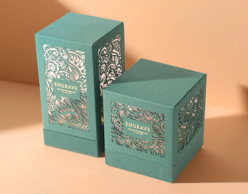 Custom Skincare Packaging with Intricate Laser-Cut Designs