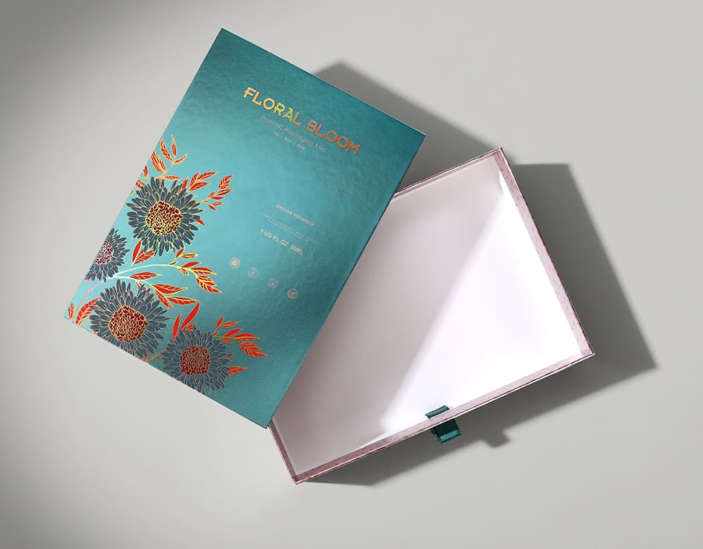 Luxury Floral Packaging Box – Custom Rigid Cosmetic Boxes from Vietnam Factory
