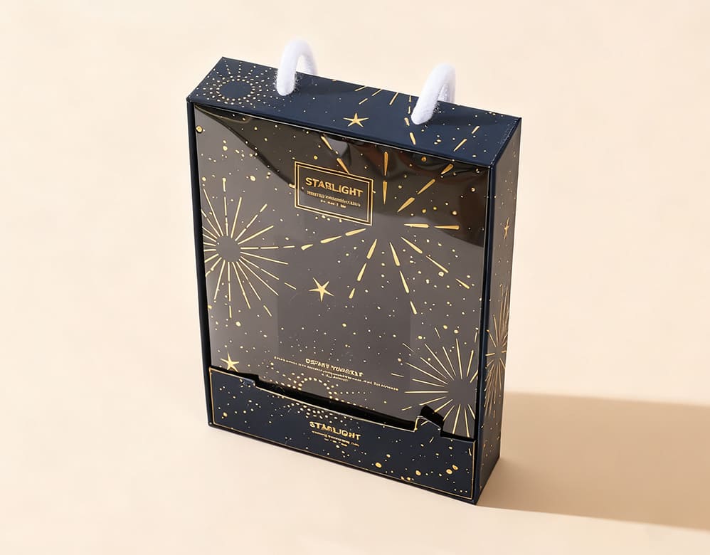 Wholesale Starry Night Collection: Premium Navy Boxes Featuring 3D Micro-Dot Embossing