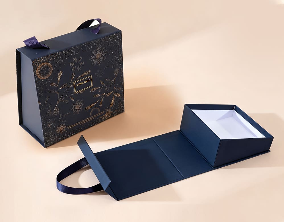 Wholesale Starry Night Collection: Premium Navy Boxes Featuring 3D Micro-Dot Embossing
