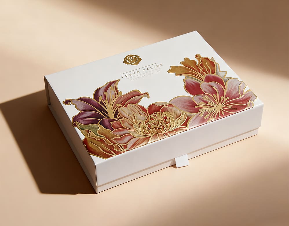 Wholesale Foldable Magnet Closure Boxes with 3D-Effect Cold Foil Printing for Cosmetics/Gifts