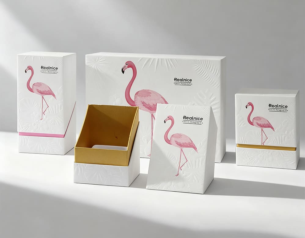 Luxury Embossed Cosmetic & Perfume Packaging Boxes | Custom 3D-Texture Rigid Box Solutions