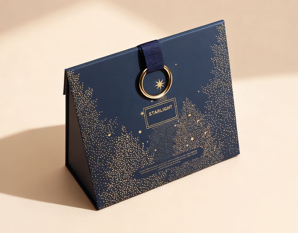 Wholesale Starry Night Collection: Premium Navy Boxes Featuring 3D Micro-Dot Embossing