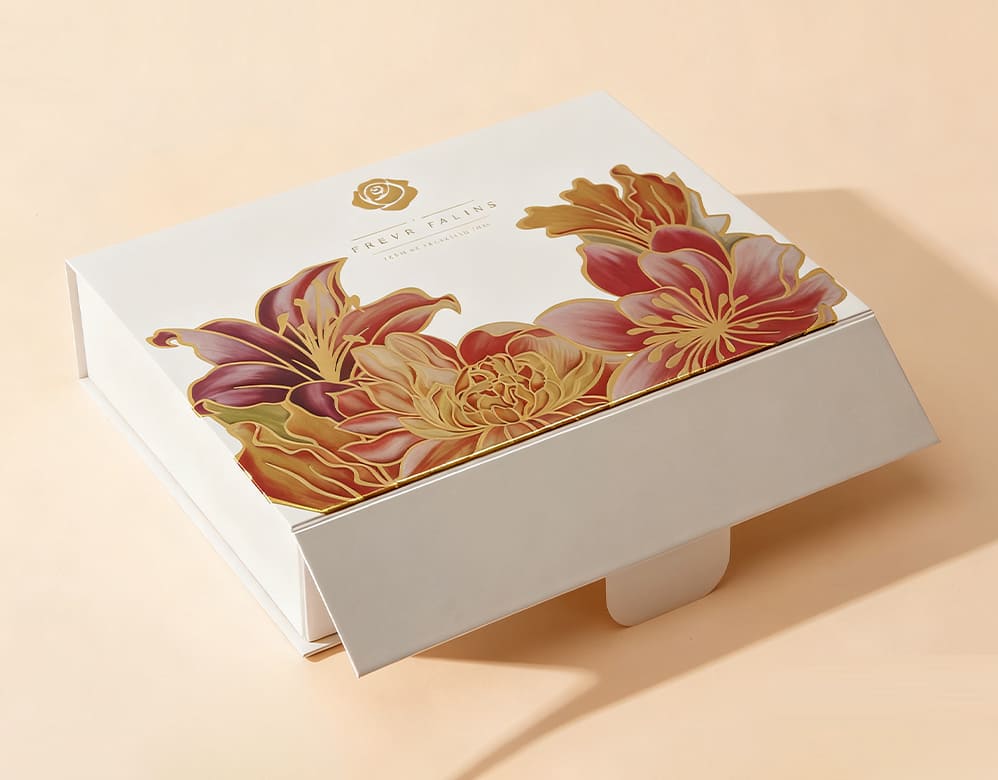 Wholesale Foldable Magnet Closure Boxes with 3D-Effect Cold Foil Printing for Cosmetics/Gifts