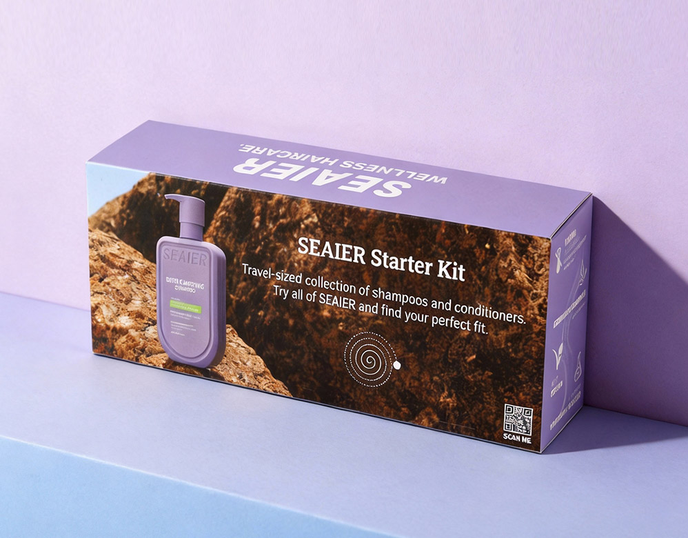 Hair Care Kit Packaging Box | Custom Folding Carton for Shampoo & Conditioner Sets