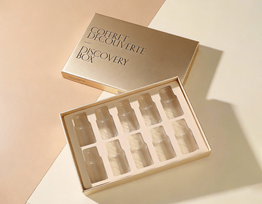 Custom 10-Bottle Essential Oil Gift Box – Rigid Lift-Off Lid Box with Insert
